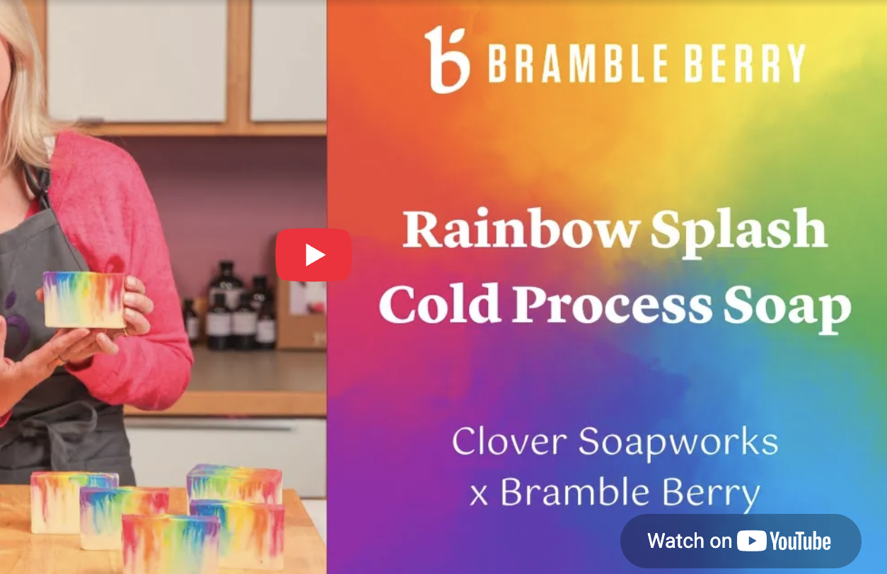 
How to Make Rainbow Splash Cold Process Soap | Video Tutorial

